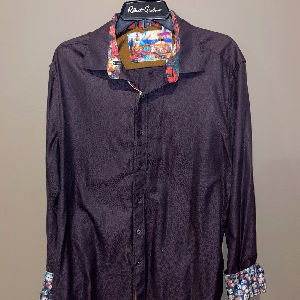 ROBERT GRAHAM- Men's Long Sleeve Shirt